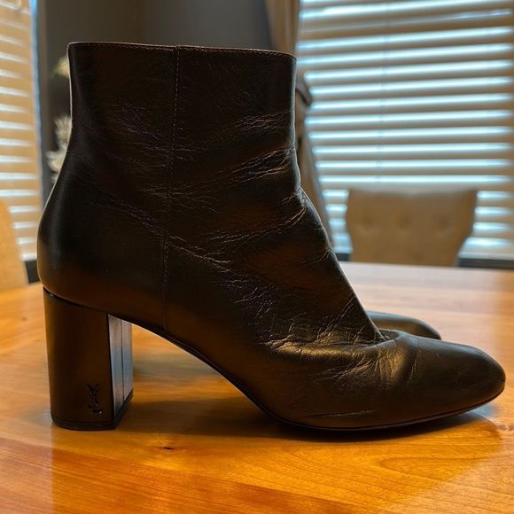 Yves Saint Laurent Shoes - YSL Saint Laurent boot size 40 1/2 black leather